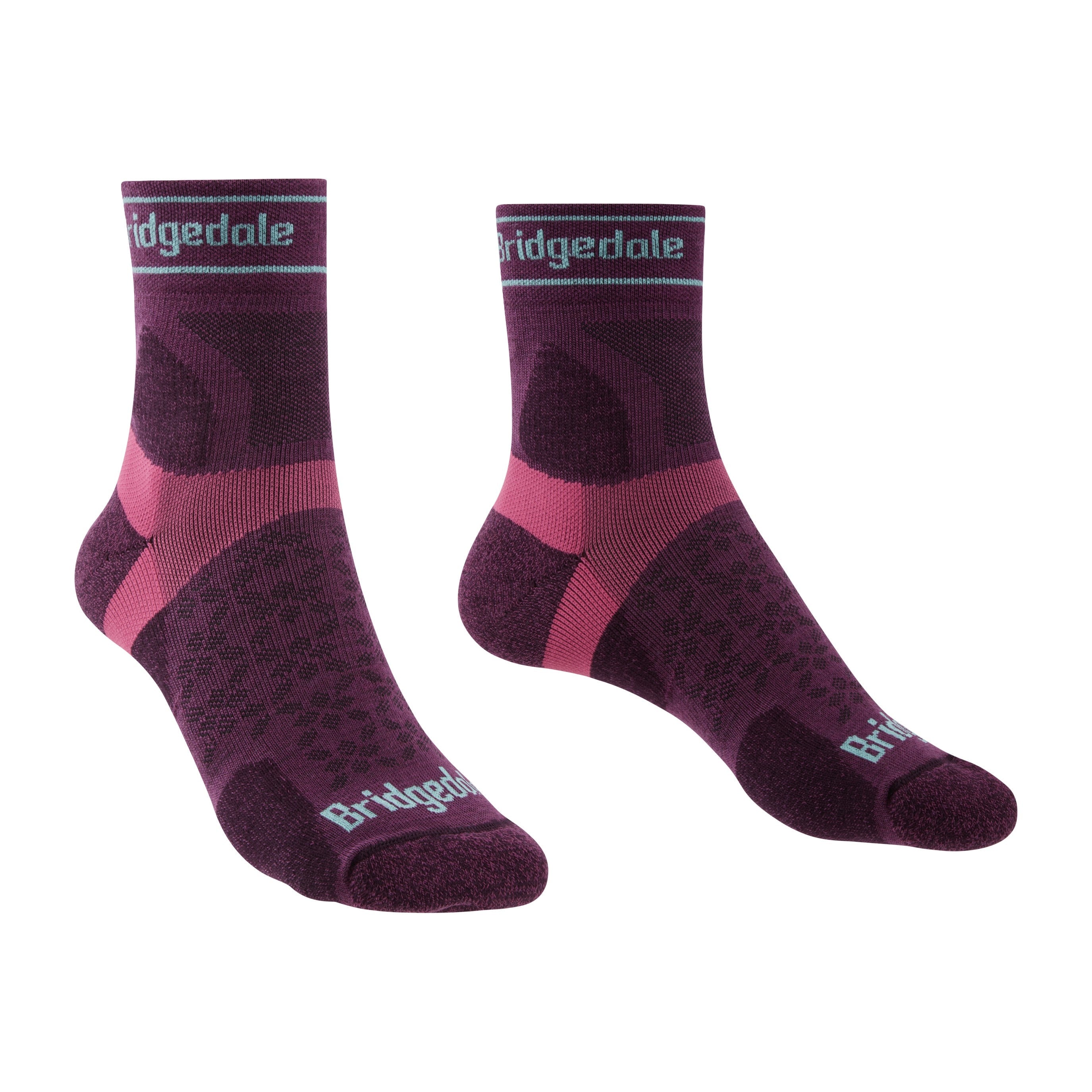 Bridgedale Micro Fit Race Women's Socks - Black/Pink Medium main image 1